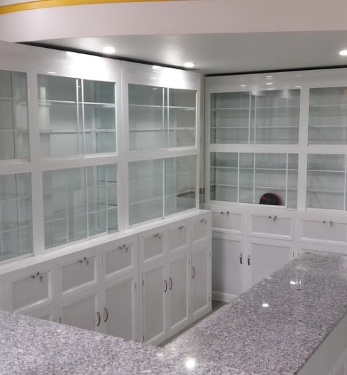 Tủ nhôm kính nhà thuốc